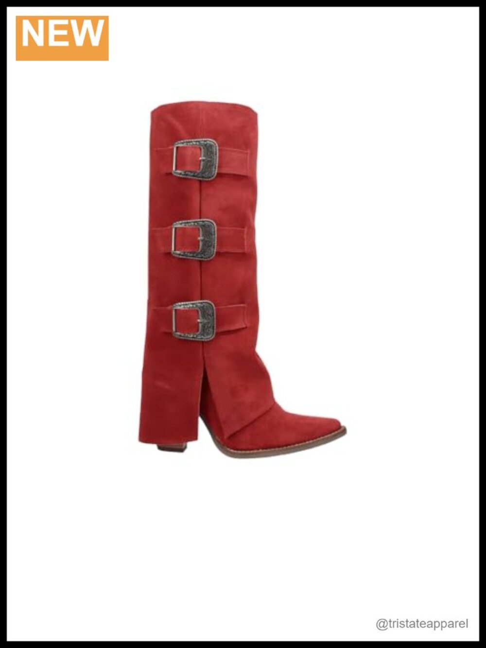 Suede Over the Knee Boots Mid Block Heel Snip Toe Pull-On Equestrian